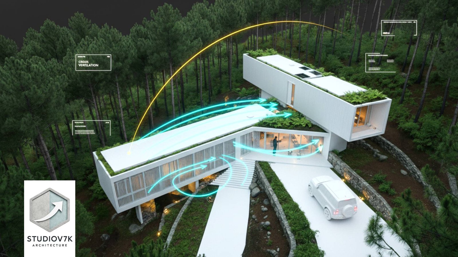 IMAGEN - StudioV7k - Arquitectura - architecture - Residencia Bio Adaptativa México - CÓMO funciona la casa - 07